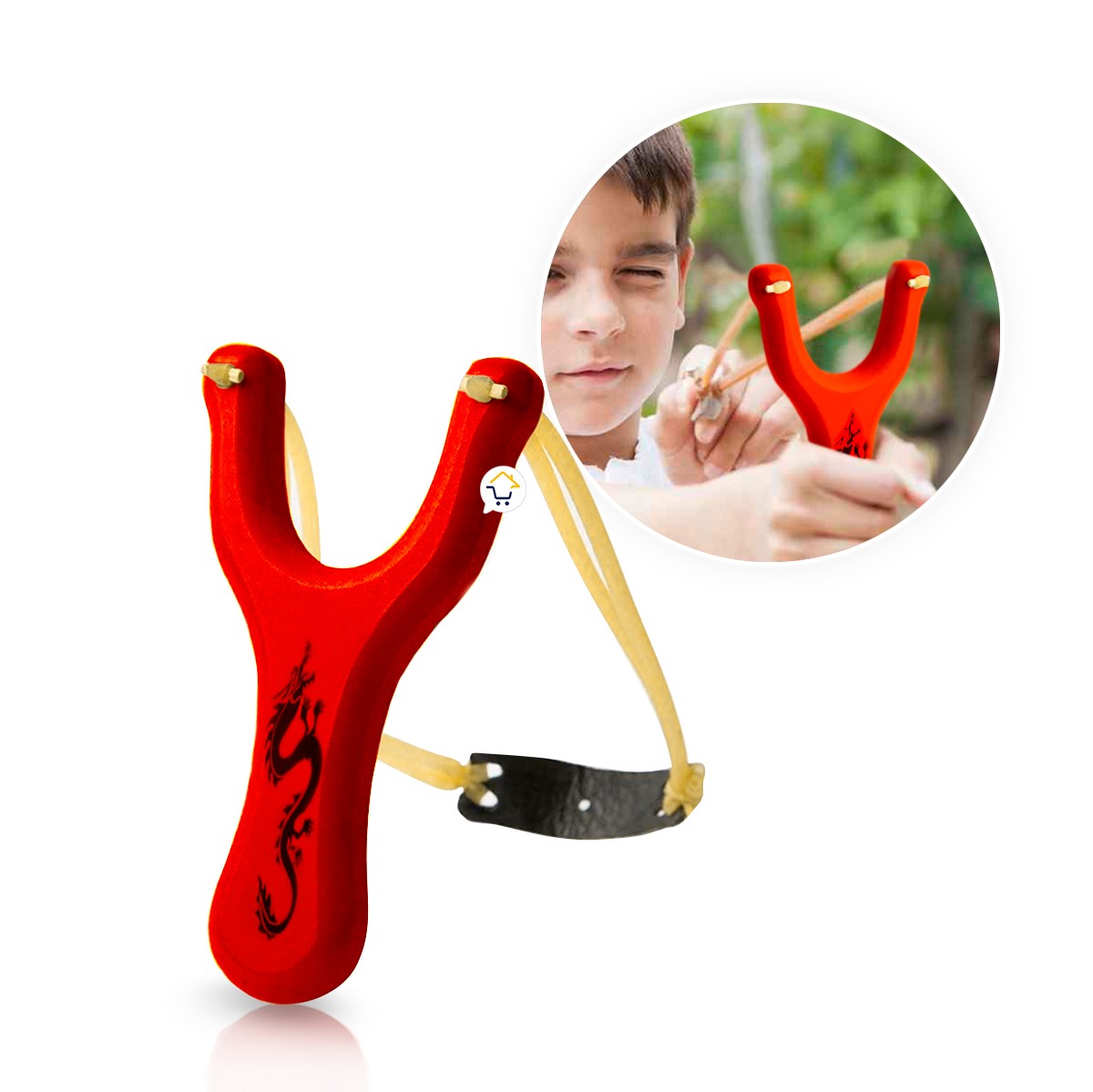 Resortera Madera Cauchera Tirachinas Juguete Niños SG3