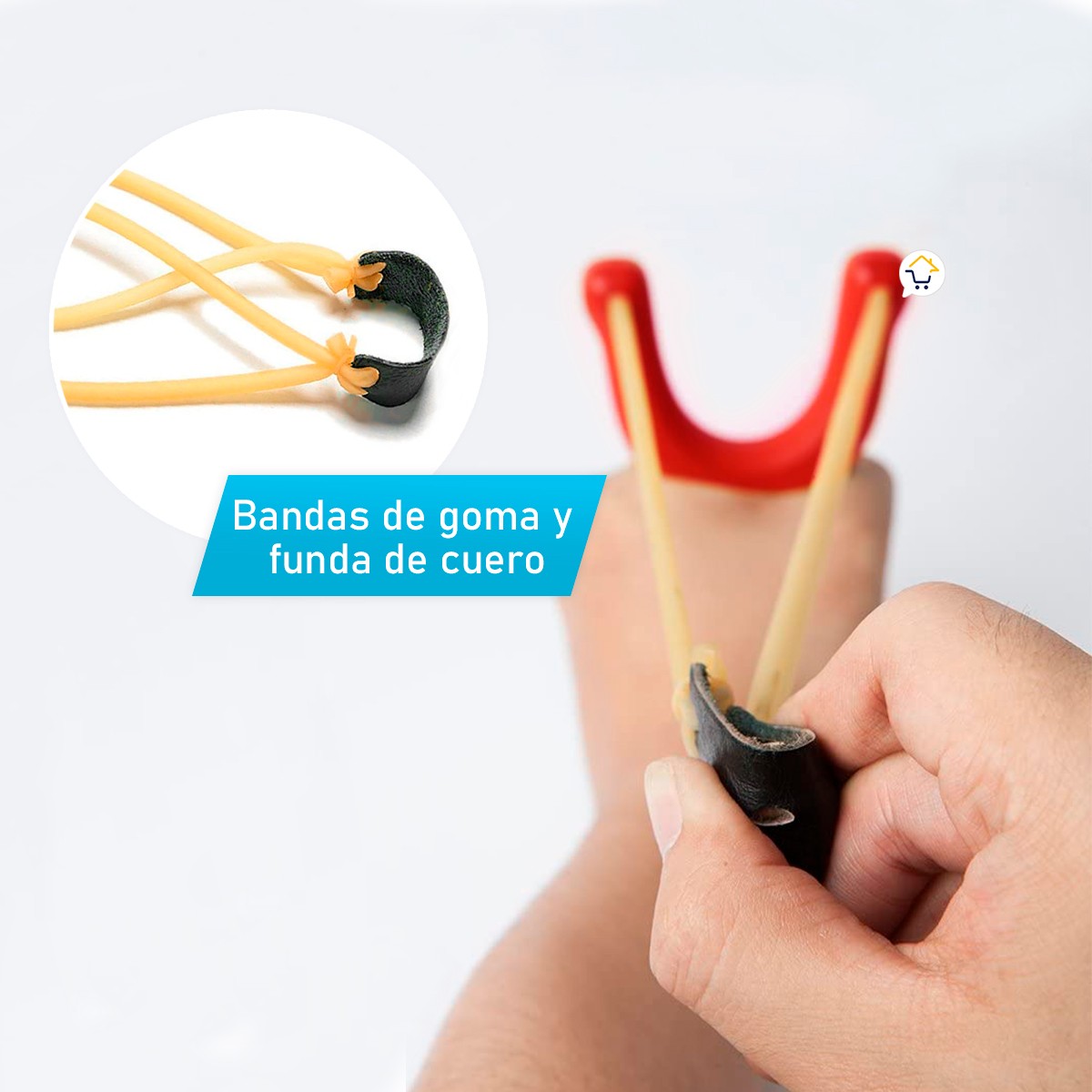 Resortera Madera Cauchera Tirachinas Juguete Niños SG3