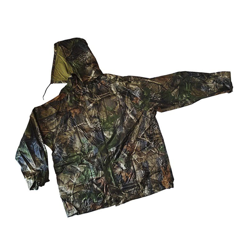 Impermeable Moto Camuflado 2 Piezas Chaqueta Capucha + Pantalón + Bolso REF: 189