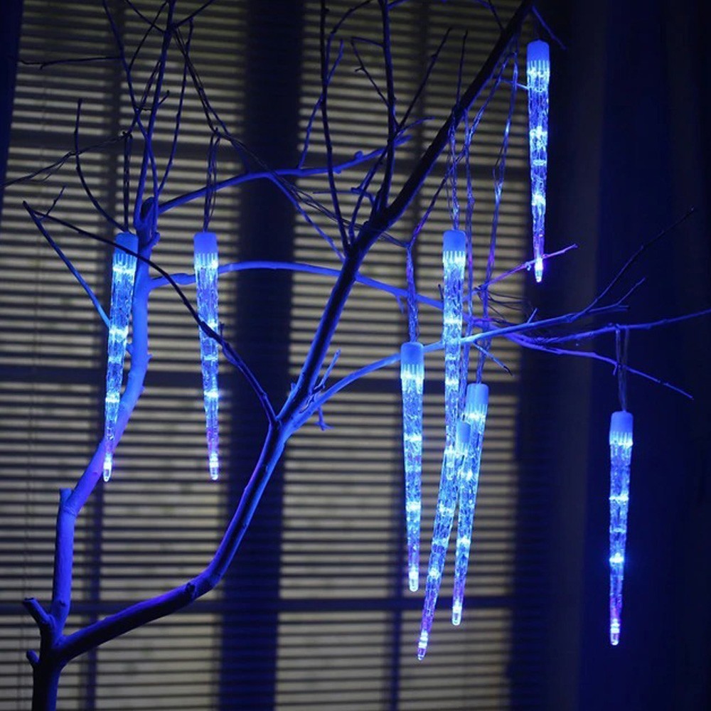 Luz led Tubo Hielo 4.5 Metros 12 Hielos Azul 1806