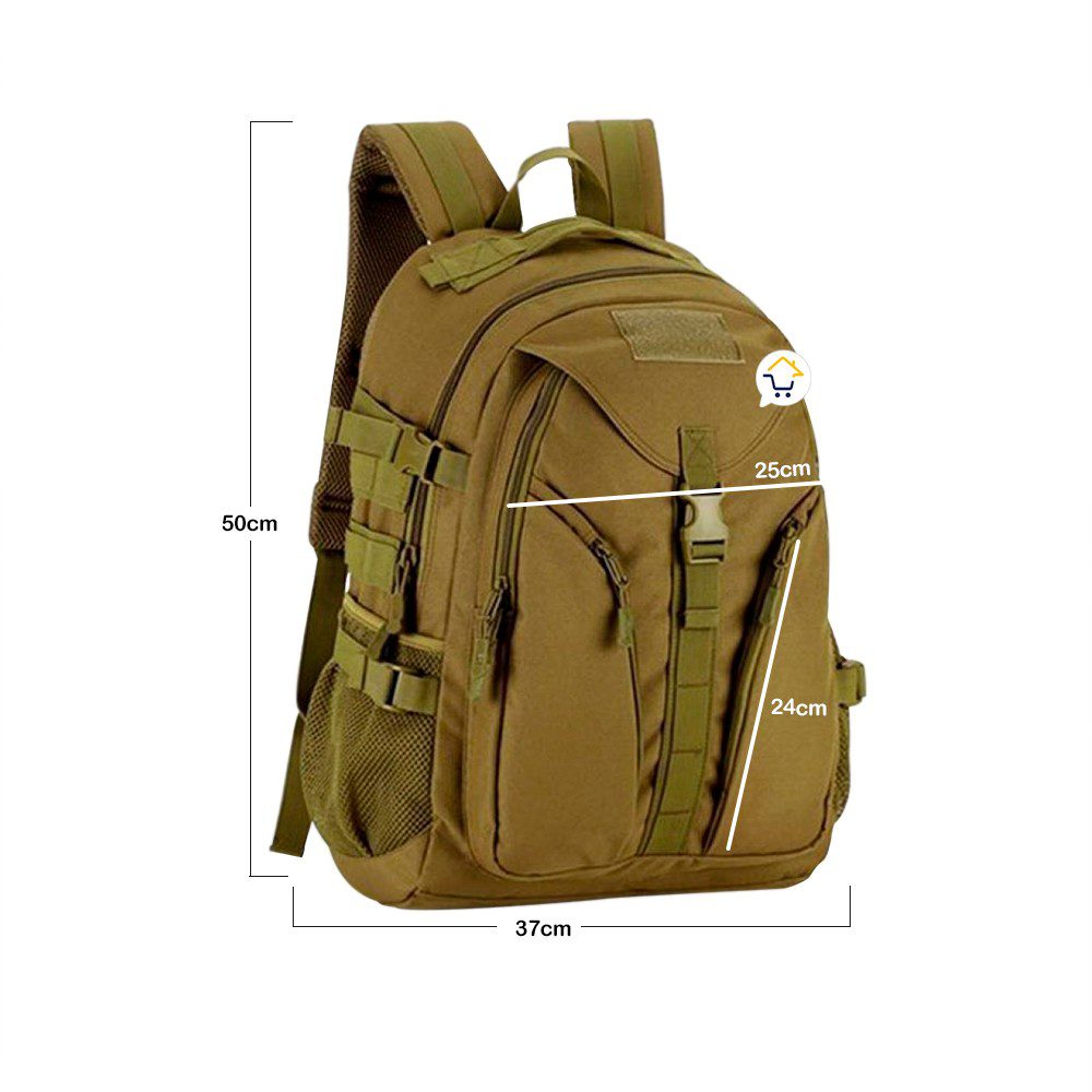 Morral Militar Táctico 40 Litros Impermeable Camping Senderismo 9035