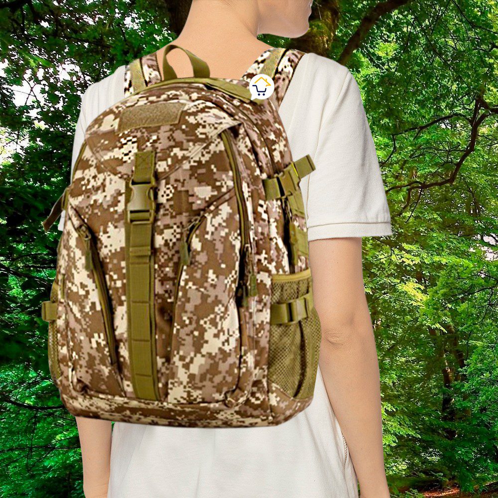 Morral Militar Táctico 40 Litros Impermeable Camping Senderismo 9035
