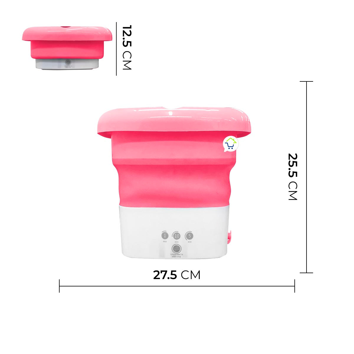 Mini Lavadora Automática Portátil Plegable Viajera CENC-031