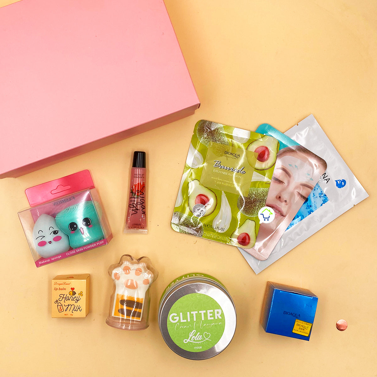 Kit De Belleza Para Dama Regalo Maquillaje Cuidado Facial KT08M
