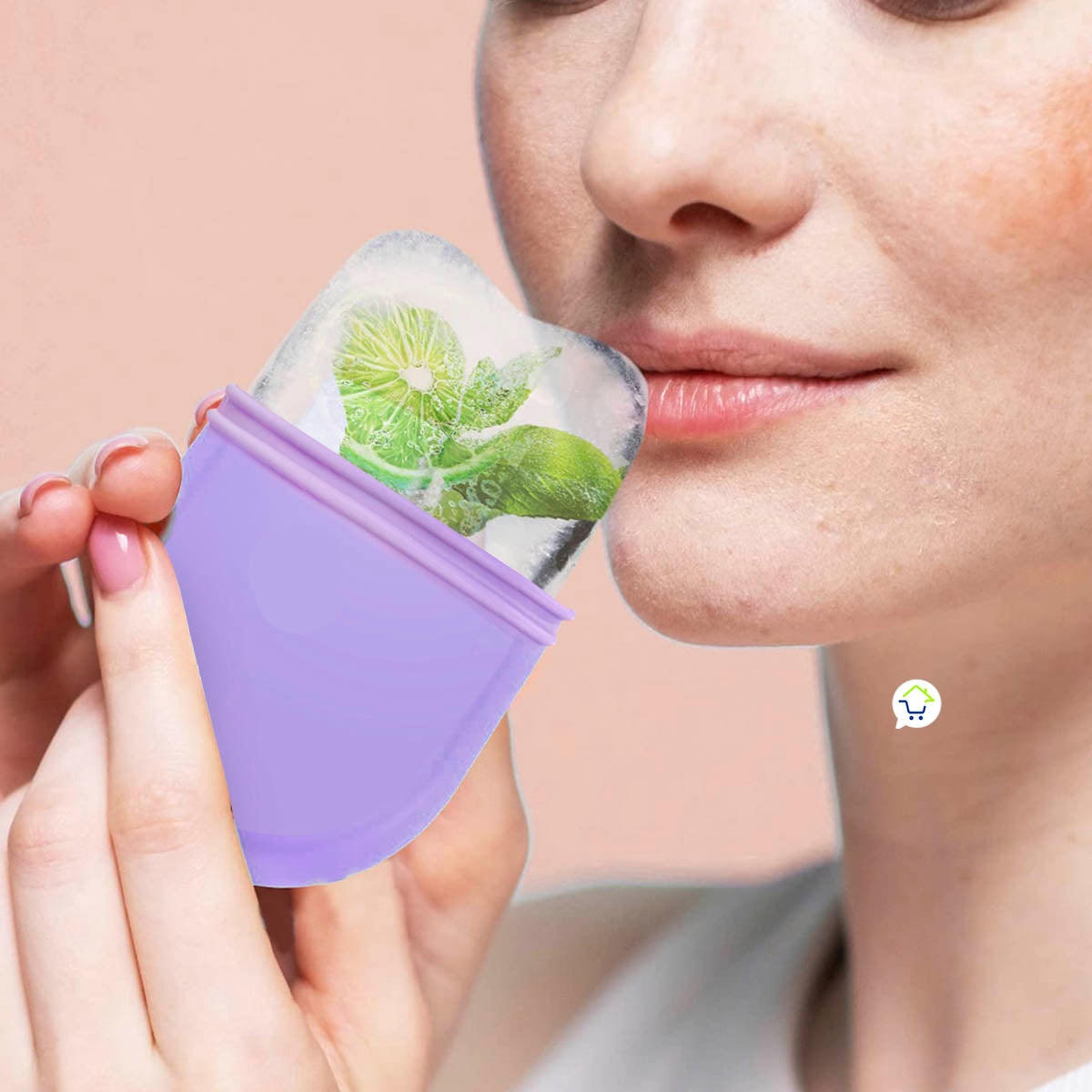 Molde Masajeador Facial 2 en 1 Rodillo Belleza Hielo Terapia R22