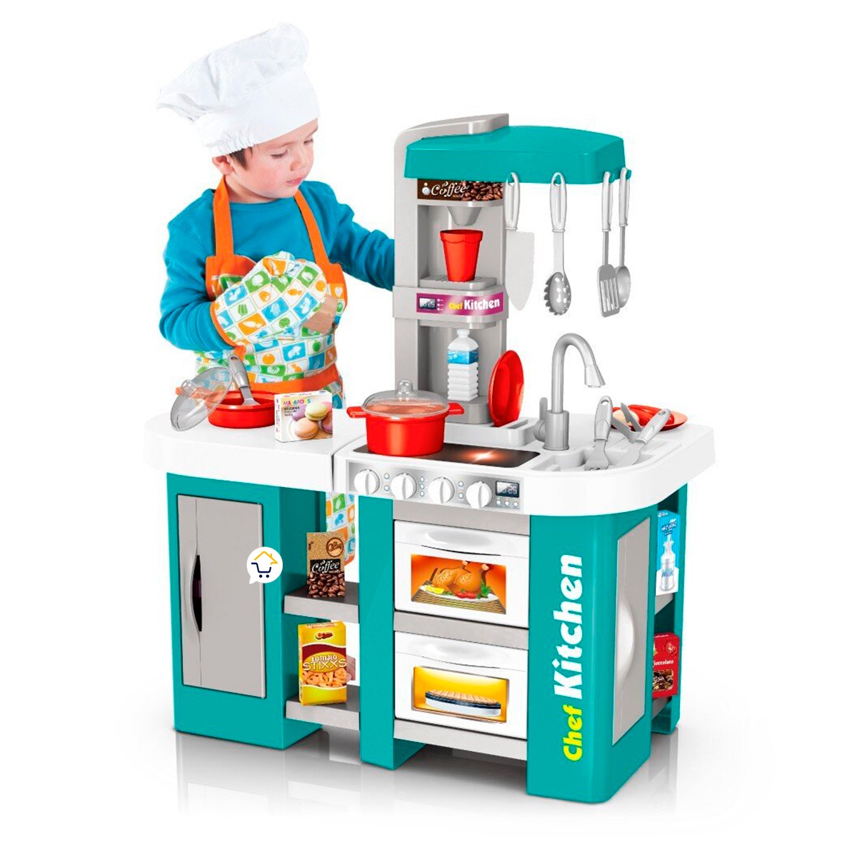 Cocina Infantil Grande Completa Con Luces y Sonidos 92243 Productopolis