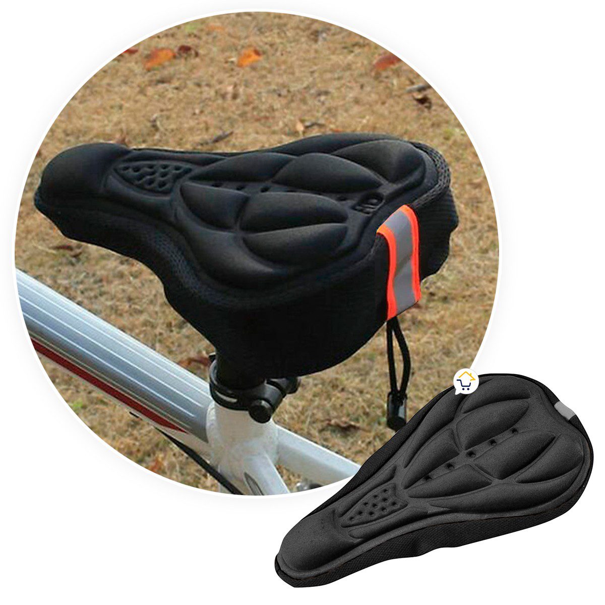 Sillín Forro Silicona Bicicleta Asiento Resistente Cómodo Spinning 64303