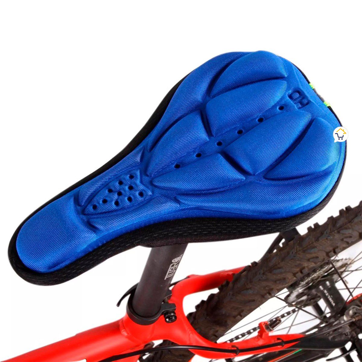 Sillín Forro Silicona Bicicleta Asiento Resistente Cómodo Spinning 64303