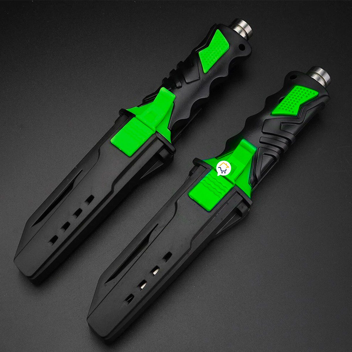 Cuchillo Para Buceo Acuático Táctico Pesca + Estuche y Correas 313V