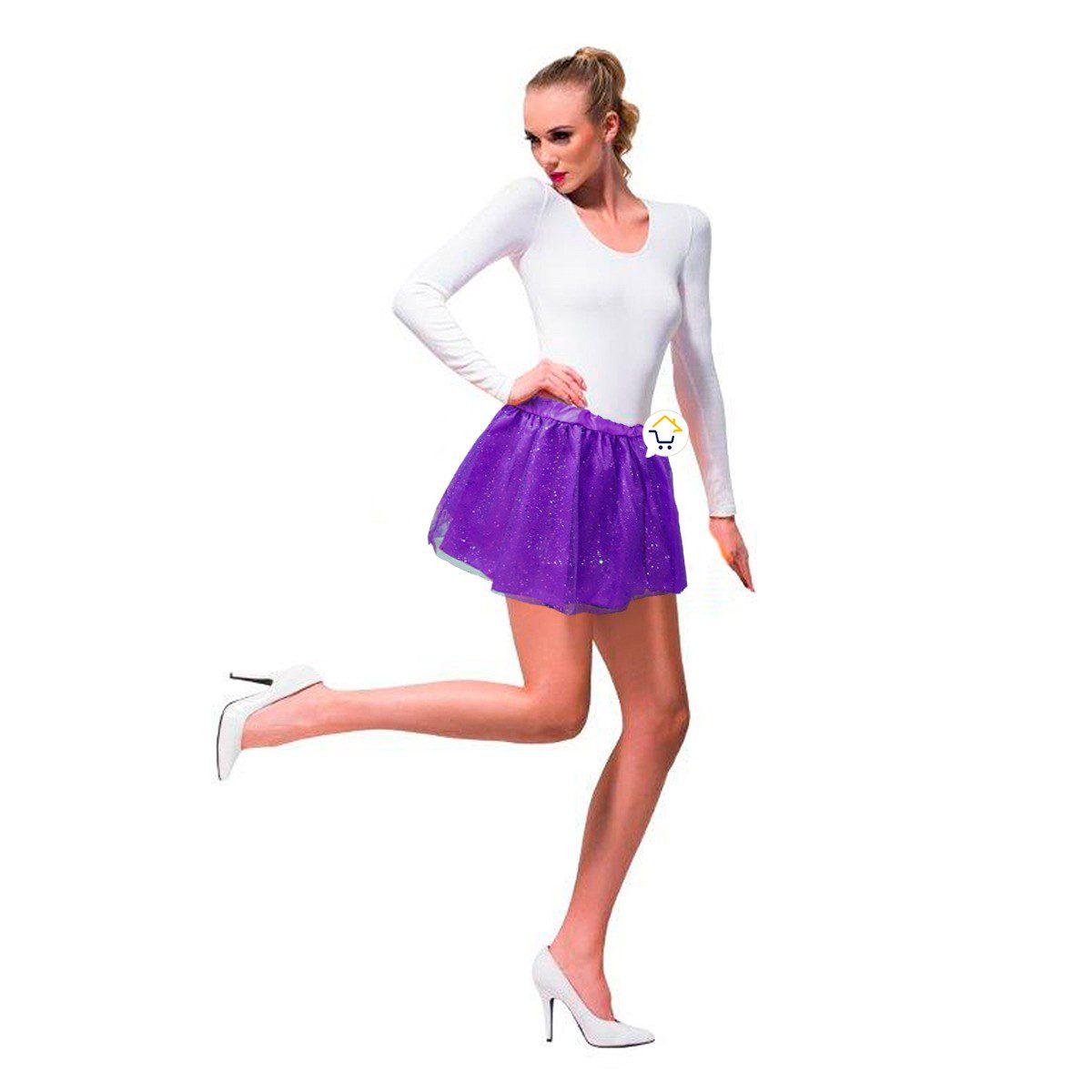 Tutú Purpurina Adulto Colores Falda Ballet Disfraz Halloween TUTU2