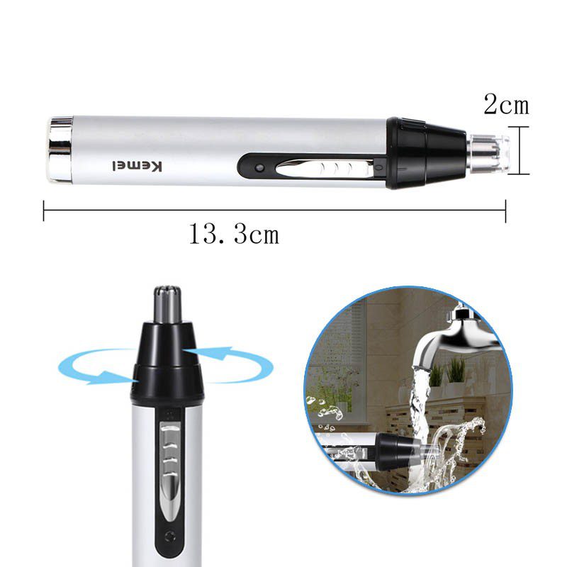 Máquina Afeitadora Eléctrica 3 En 1 Trimmer Recargable KM-6651