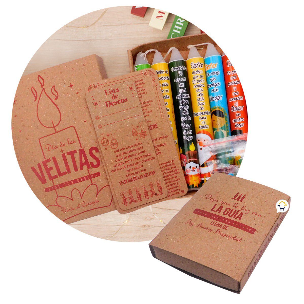 Kit Día De Las Velitas Caja Ritual Navidad Deseos KDV01
