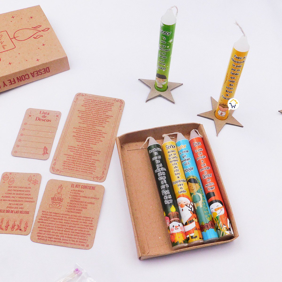Kit Día De Las Velitas Caja Ritual Navidad Deseos KDV01