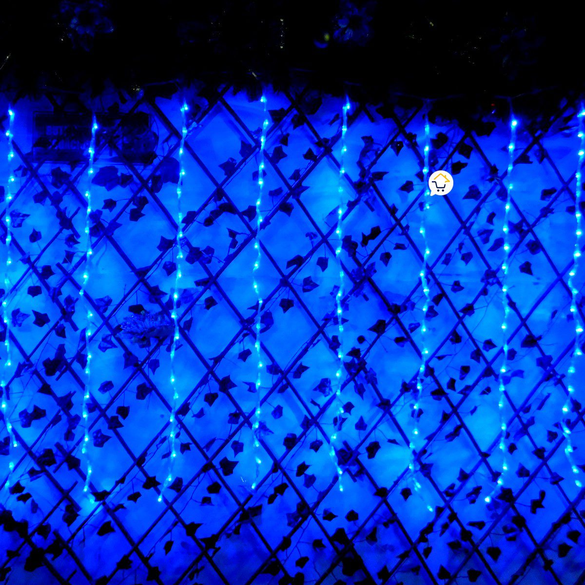 Cortina LED 2X1 Metros 240 LED Decoración Navidad Azul LEDC240L