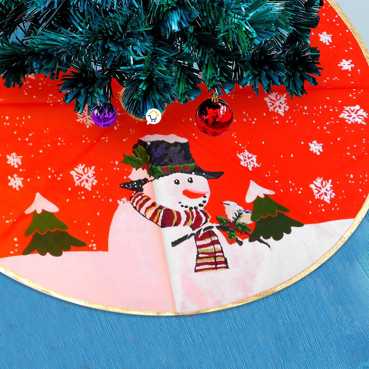 Pie De Árbol Grande Navideño 86 cm Decoración Tapete JH19HT989
