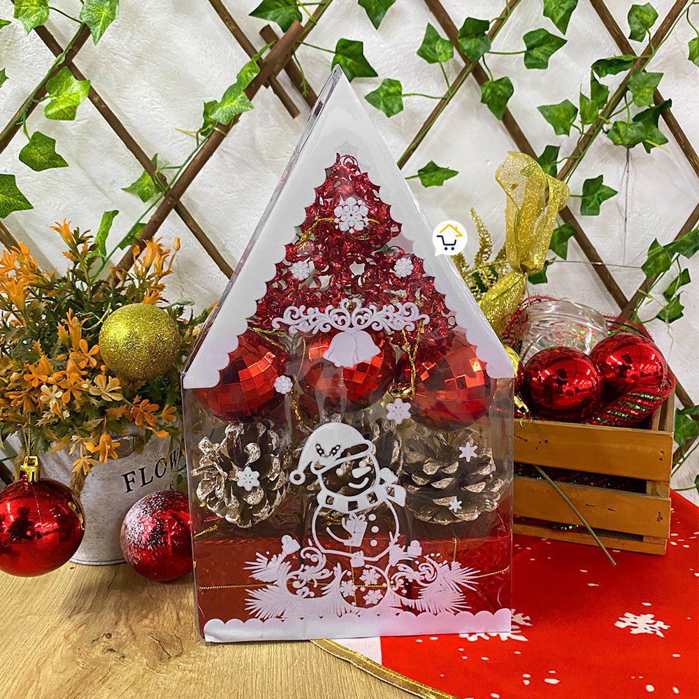 Bolas Navideñas x12 Esferas decorativas Árbol Navidad JHZJ2110