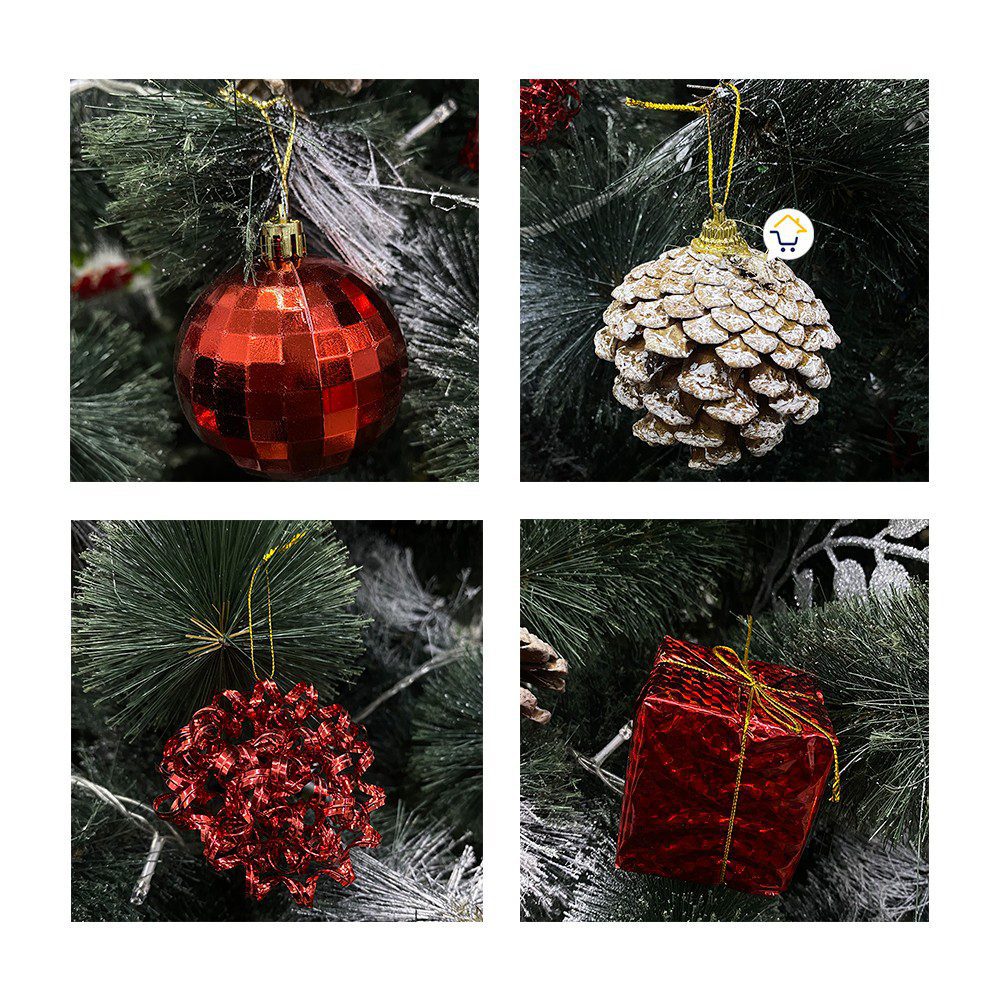 Bolas Navideñas x12 Esferas decorativas Árbol Navidad JHZJ2110