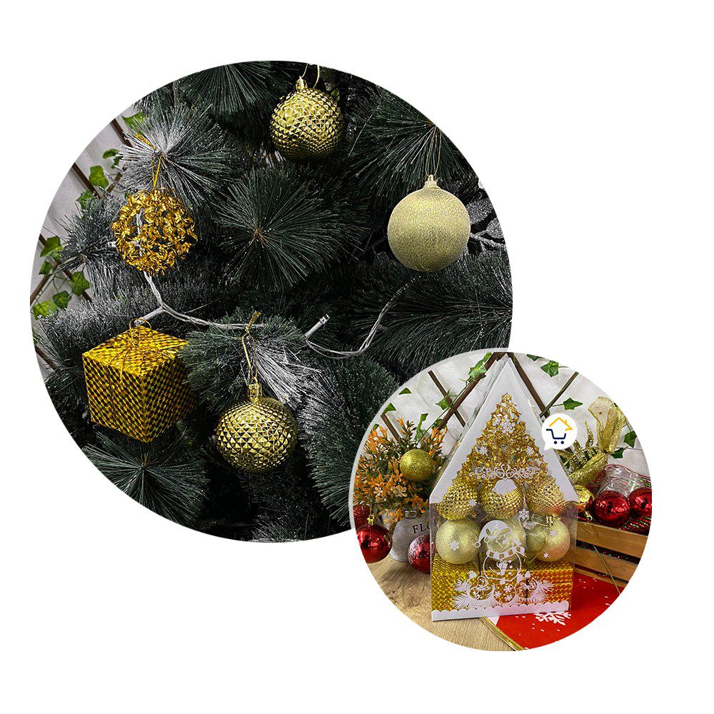Bolas Navideñas x12 Esferas decorativas Árbol Navidad JHZJ2110