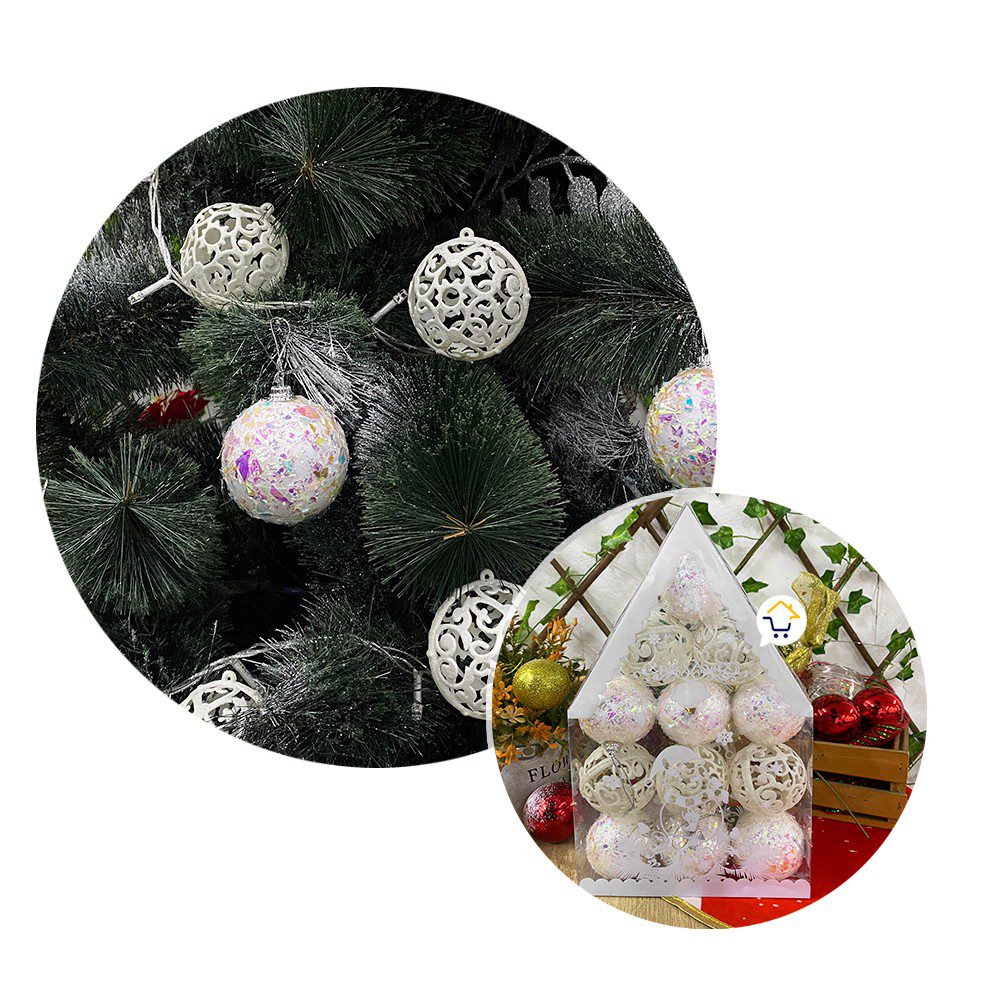 Bolas Navideñas x12 Esferas decorativas Árbol Navidad JHZJ2110