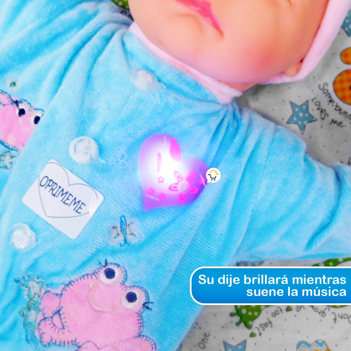 Muñeca Bebé Canciones Didáctica peluche Luces Infantil 765