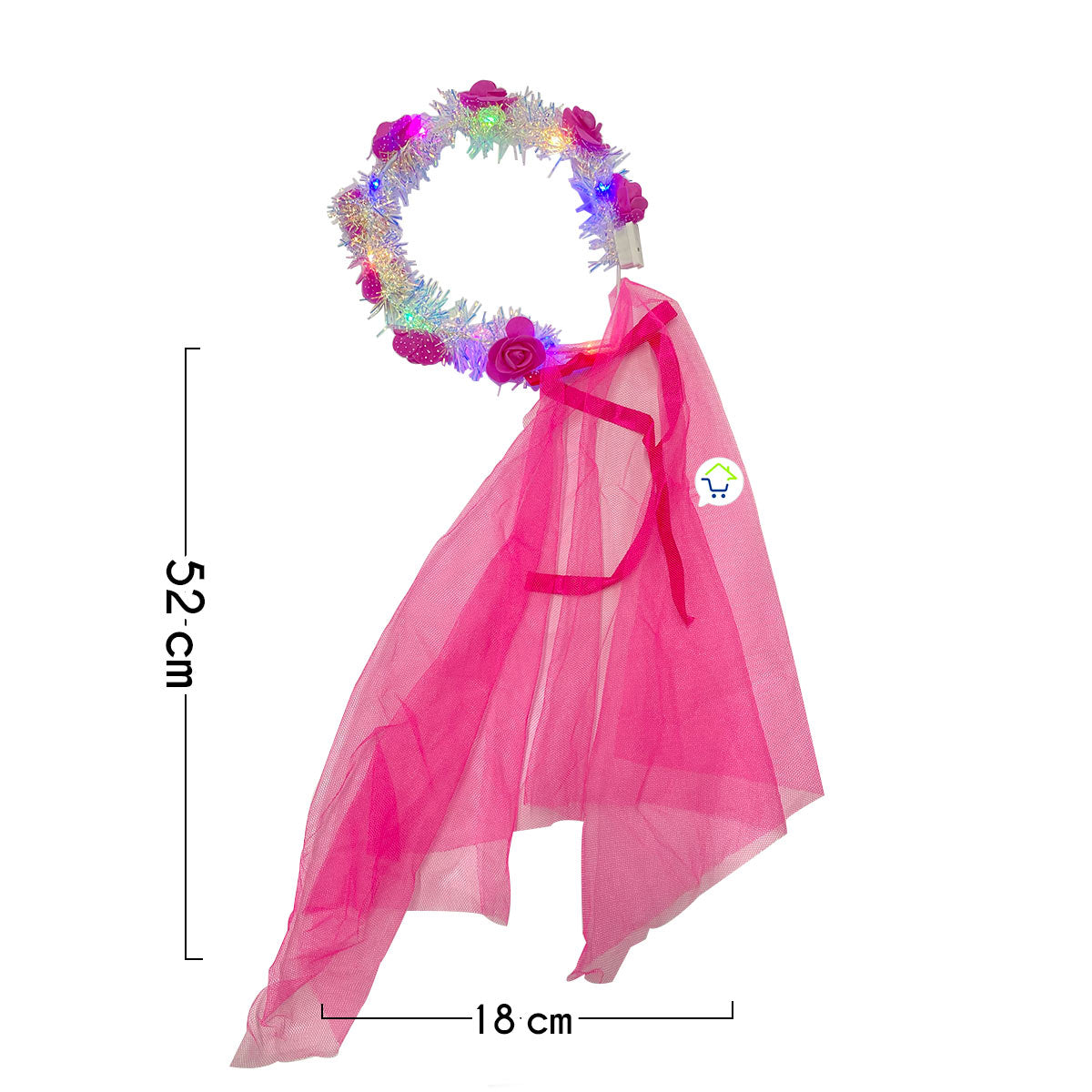 Diadema Led De Flores Foamy Luminosa Tiara DF5C