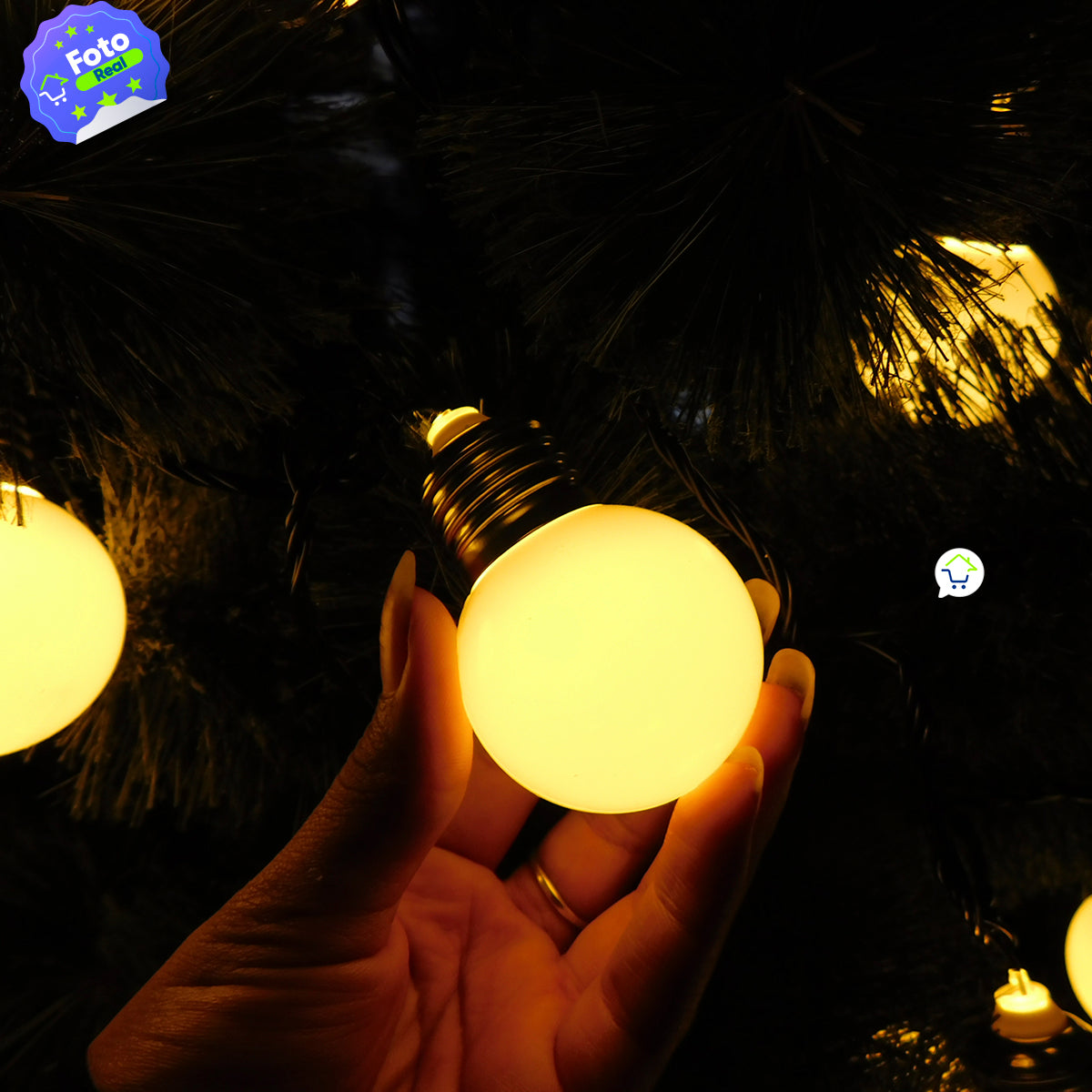 Guirnalda Bombillos Vintage 4.90 M 130 LEDS Luces Navideñas Z3-017