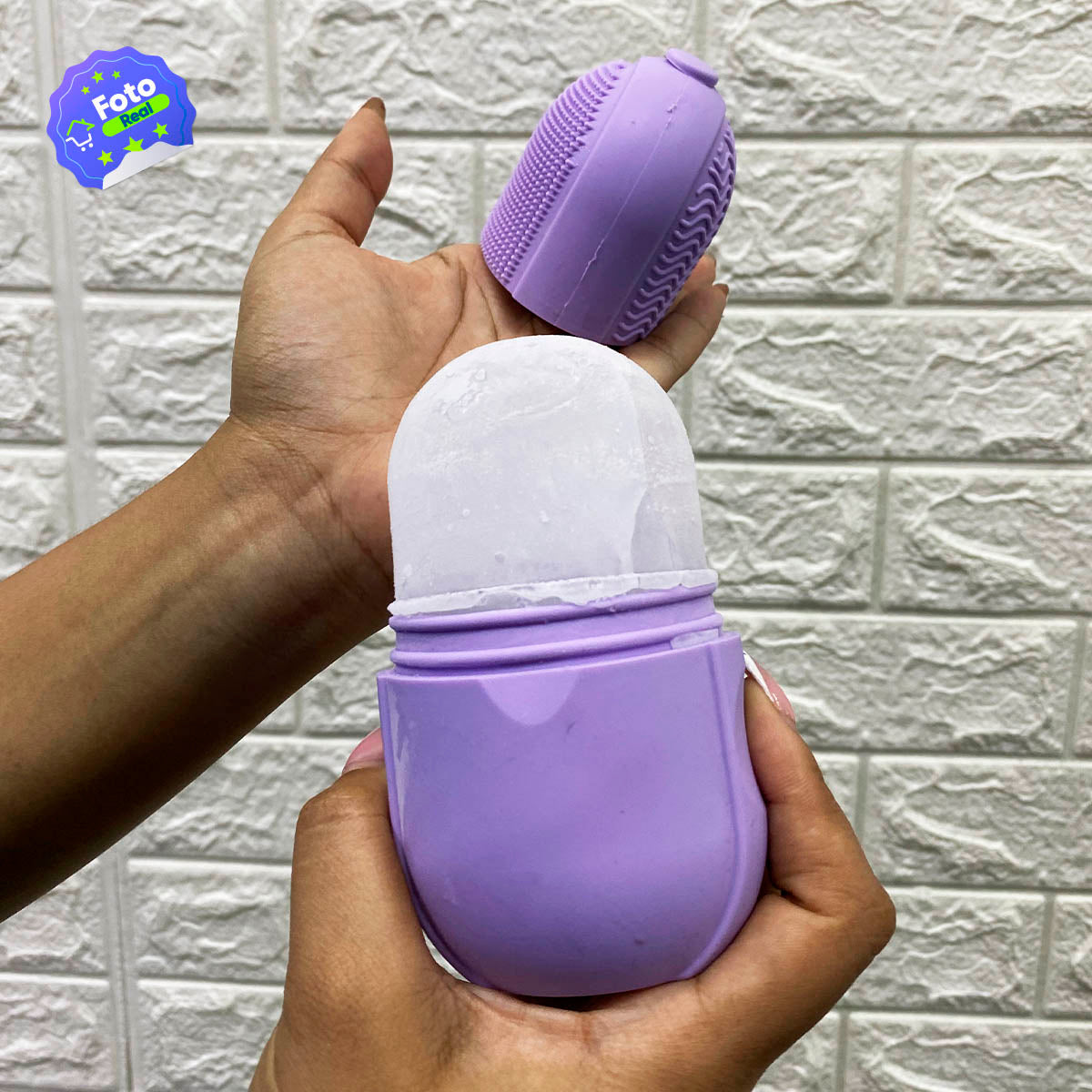 Molde Masajeador Facial 2 en 1 Rodillo Belleza Hielo Terapia R22