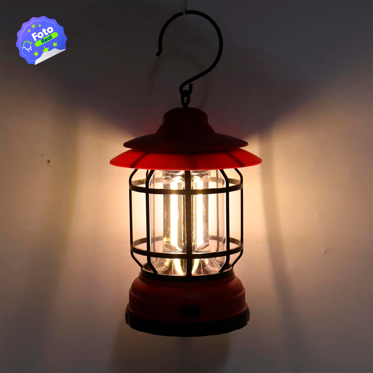 Lámpara Led Camping Vintage Recargable Portátil K-20