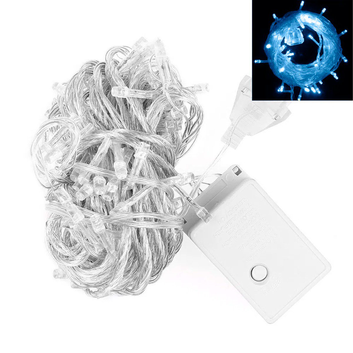 Extensión Luz LED Lineal 100 Luces 6 M. Navidad Azul 1422