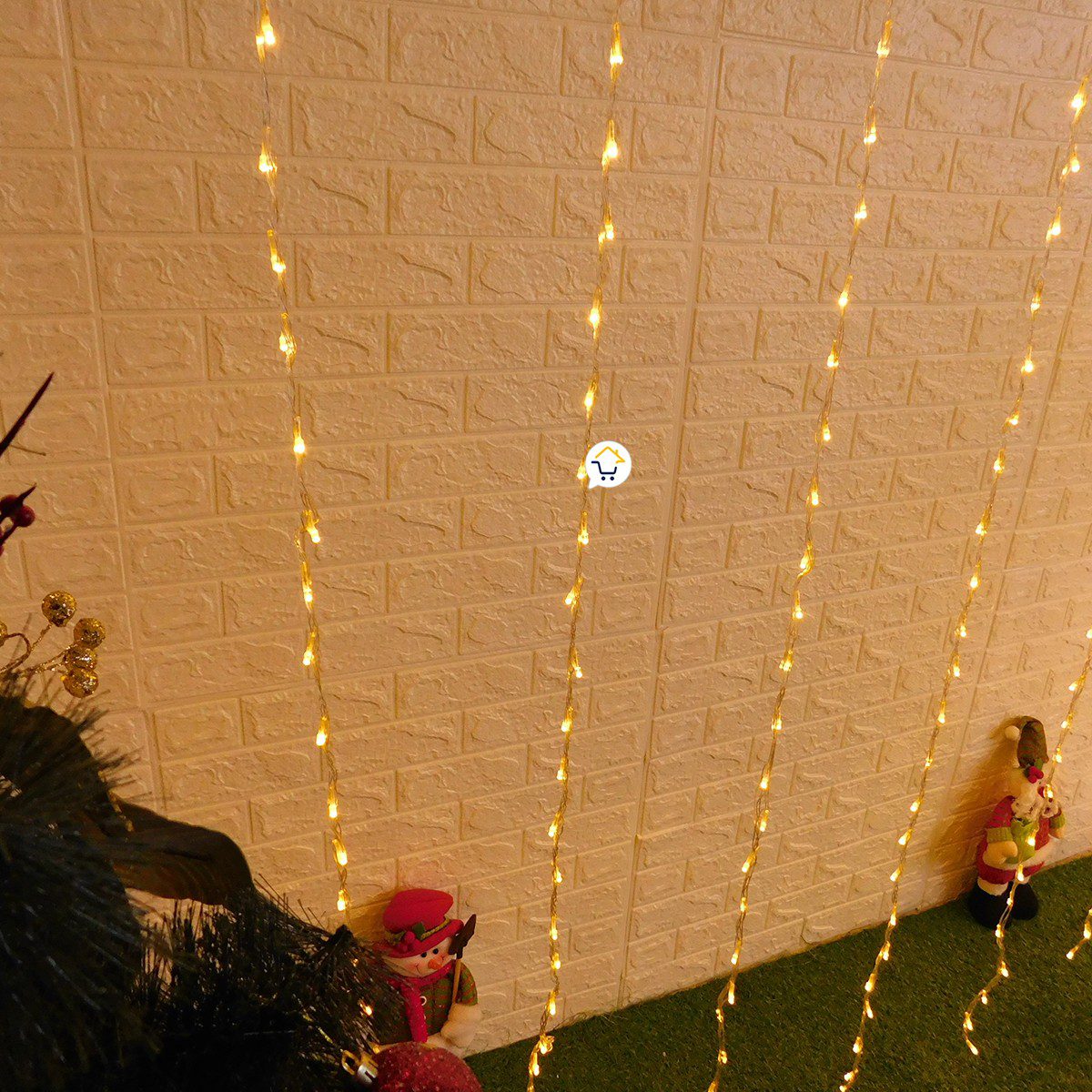 Luz Cascada 9X2 Metros 1152 LED Luces Navidad Cálida 2045