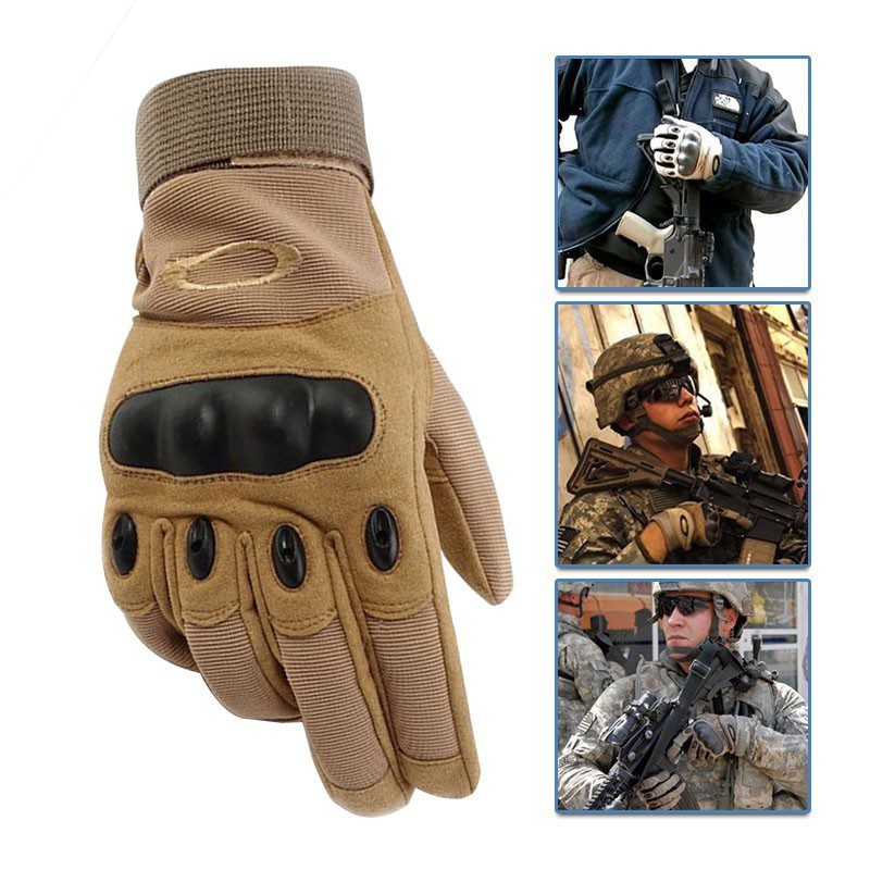 Guantes Tácticos Oakley Protección Nudillos Moto Dedo Largo 082C