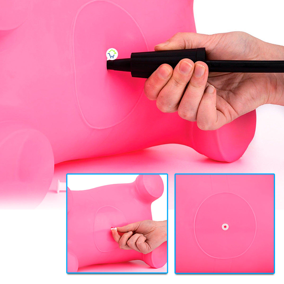 Juguete Inflable Caballo Saltarín Burrito Montable 288-2