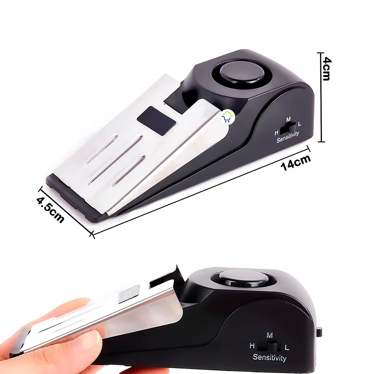 Tope De Puerta Con Alarma De Seguridad Cuña Sirena Seguridad S01