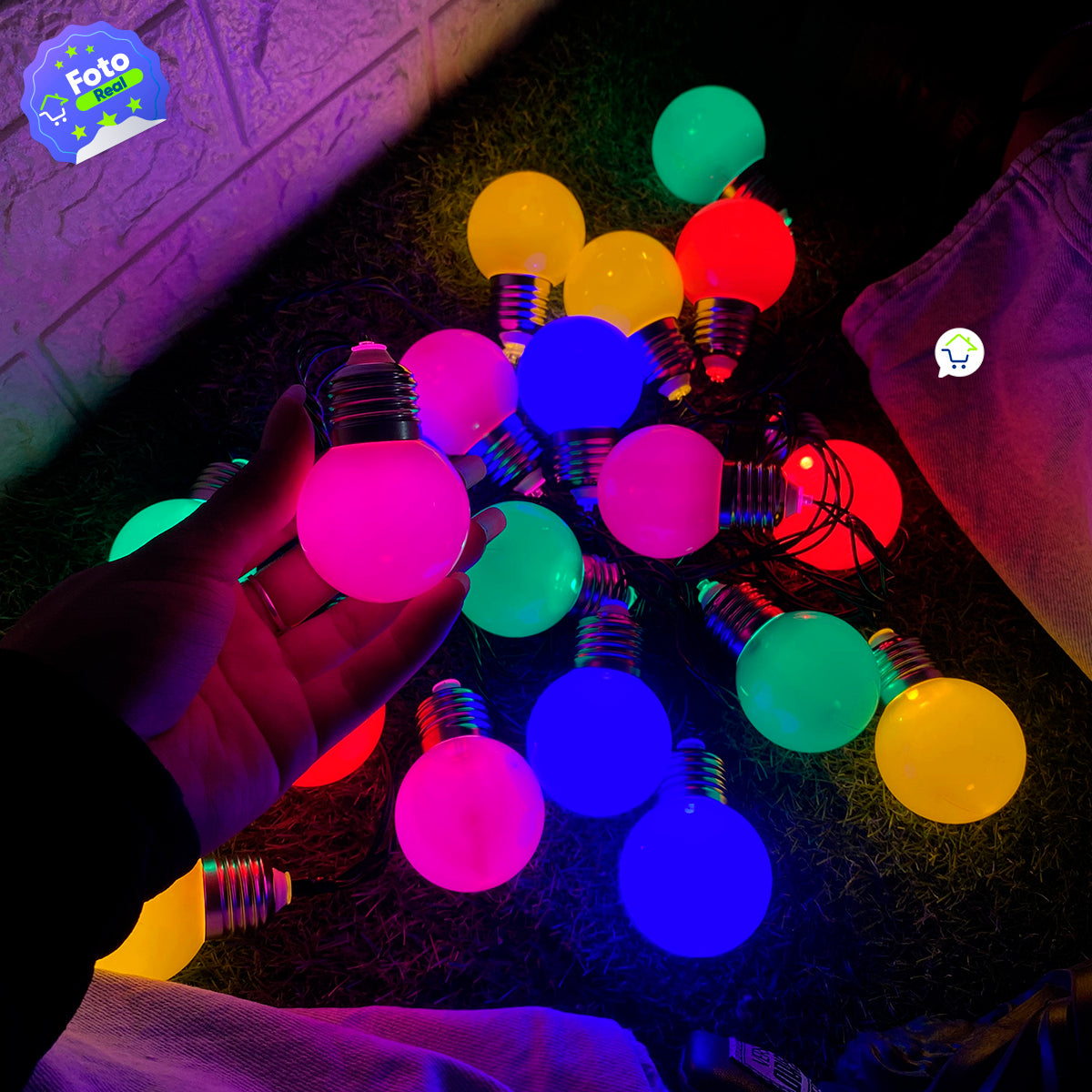 Guirnalda Bombillos Vintage 4.90 M 130 LEDS Luces Navideñas Z3-017