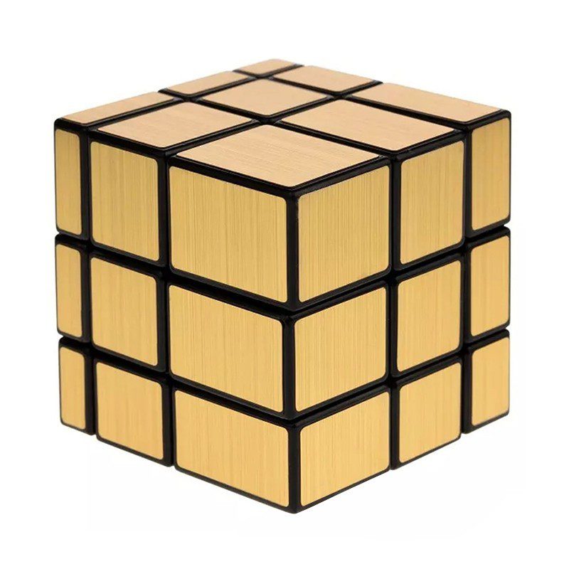 Cubo Rubik 3D Rompecabezas Mágico Cubo Rubik Mirror Dorado