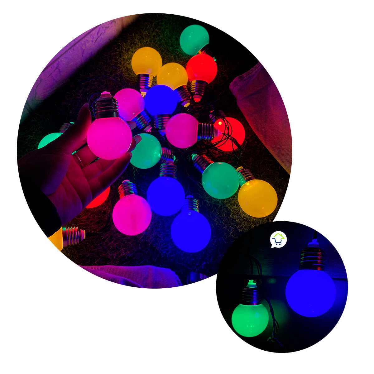 Guirnalda Bombillos Vintage 4.90 M 130 LEDS Luces Navideñas Z3-017