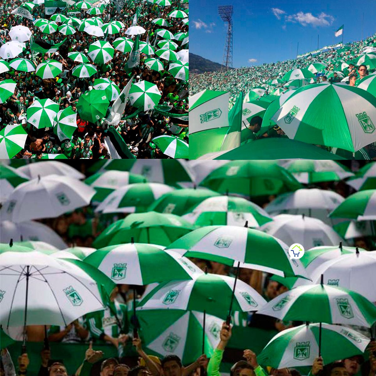 Sombrilla futbol Manual Paraguas Hincha Portable Lluvia 022