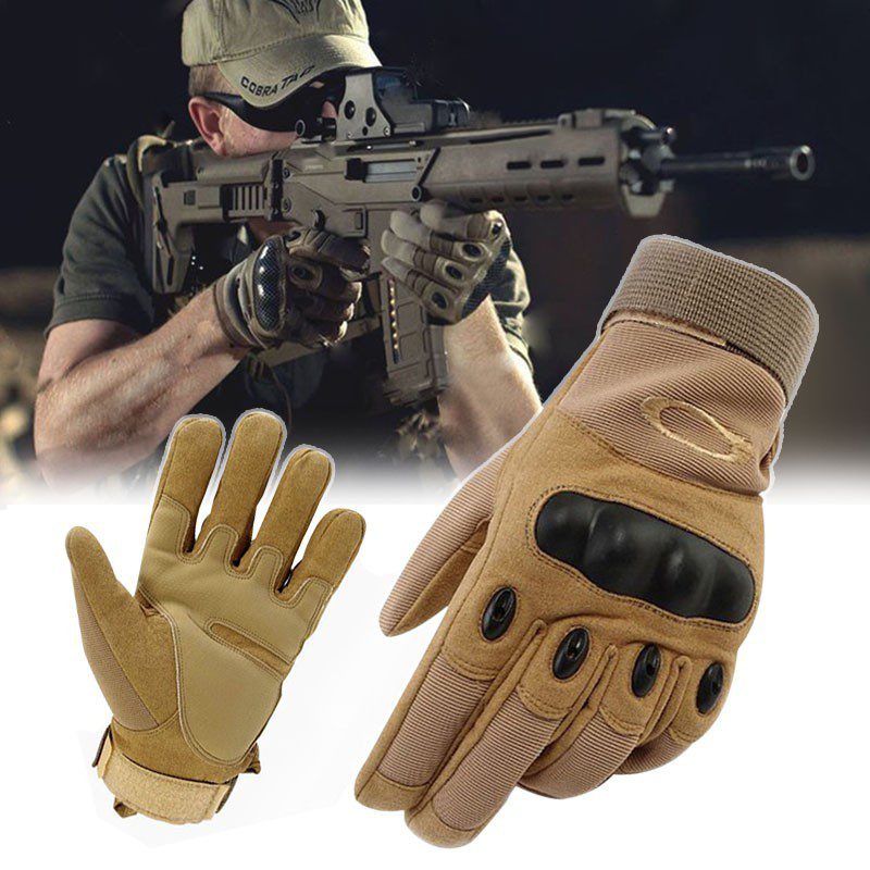 Guantes Tácticos Oakley Protección Nudillos Moto Dedo Largo 082C