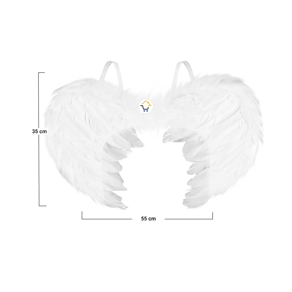 Alas Ángel Medianas Plumas Realistas Disfraz Halloween AF822
