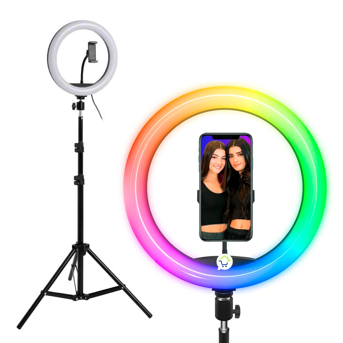 Aro De Luz 36cm Efectos RGB Flash + Trípode Fotografía MJ36