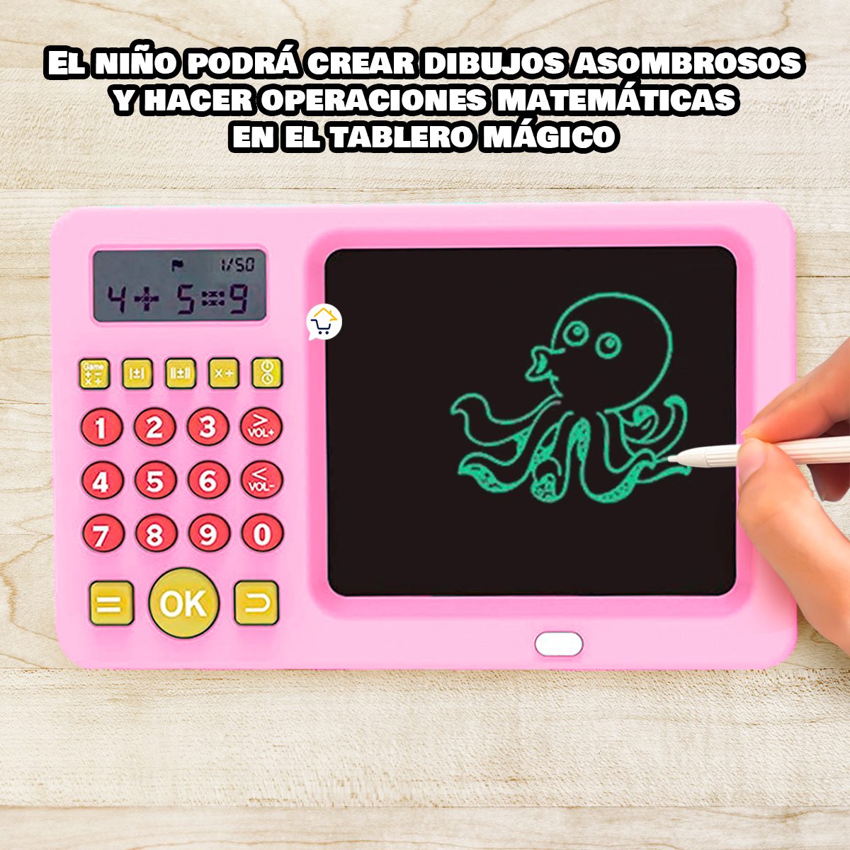 Calculadora Educativa De Aprendizaje Matemáticas 2 en 1 Tablero Mágico DJU158C