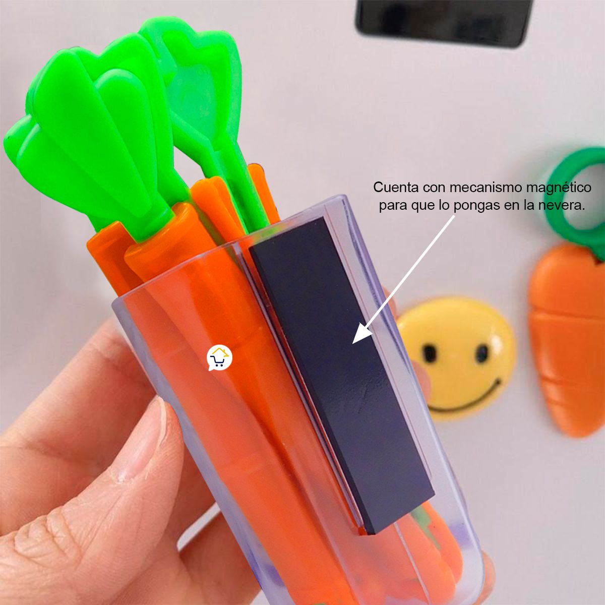 Clip Sellador De Bolsas X5 Pinza De Zanahoria Hermético magnético KIT35