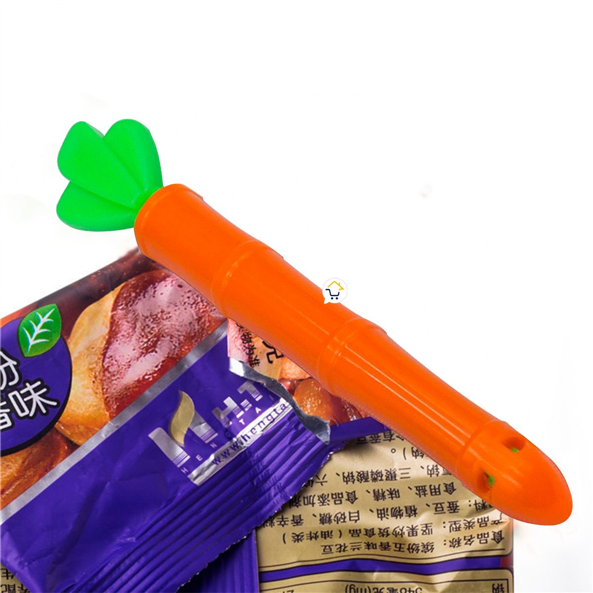 Clip Sellador De Bolsas X5 Pinza De Zanahoria Hermético magnético KIT35