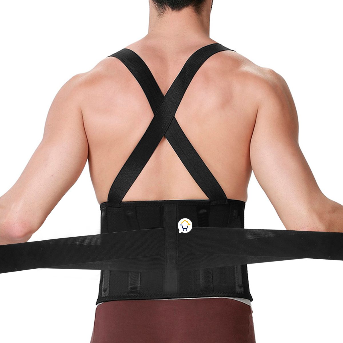 Faja De Fuerza Lumbar Cinturón Seguridad Trabajos Pesados Tirantes Ajustables RF 010