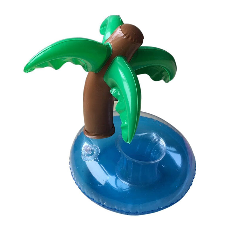 Flotador Palmera Portavasos Inflable Piscina Pool Party 06