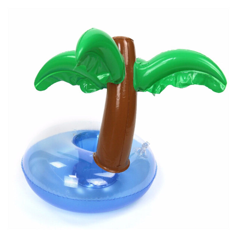Flotador Palmera Portavasos Inflable Piscina Pool Party 06
