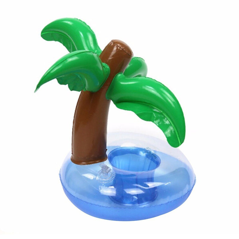 Flotador Palmera Portavasos Inflable Piscina Pool Party 06