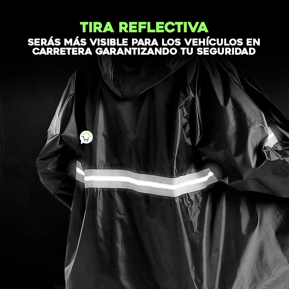 Impermeable Moto Traje Chaqueta Pantalón Reflectivo RF CY5