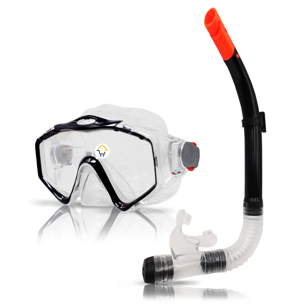 Kit Careta + Snorkel Para Buceo Piscina Playa