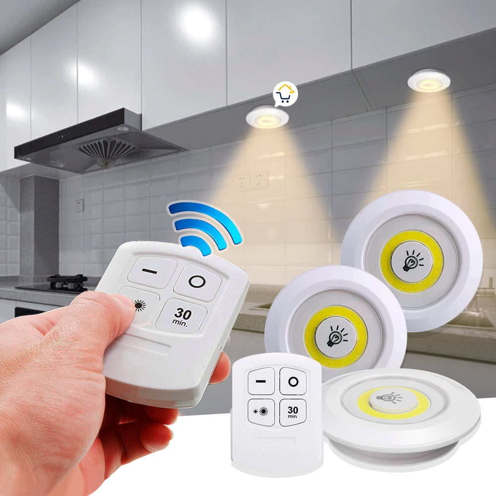 Lámpara Luces Led X3 Multiusos Luz De Tacto Control Remoto